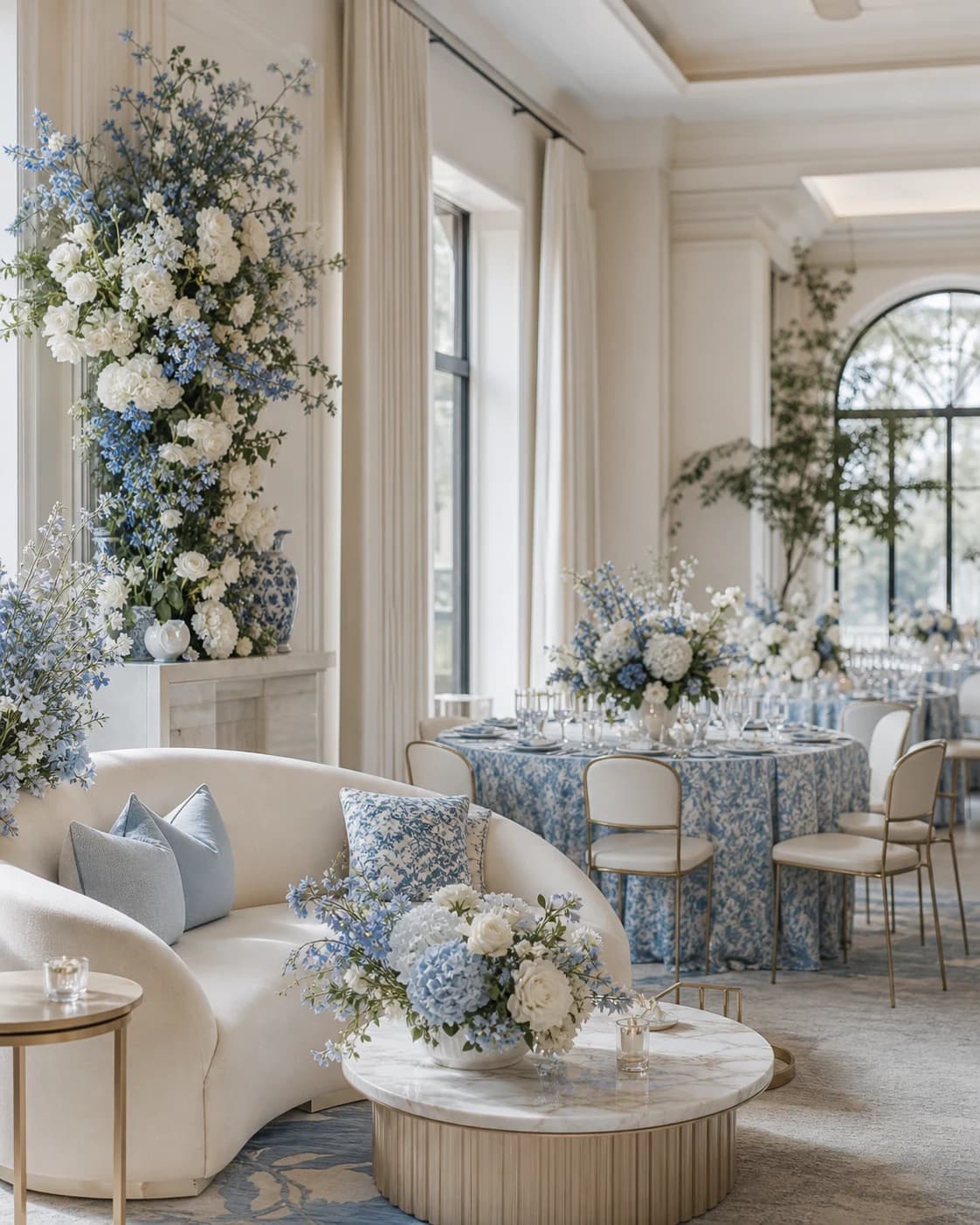 Porcelain Morning event design inspiration