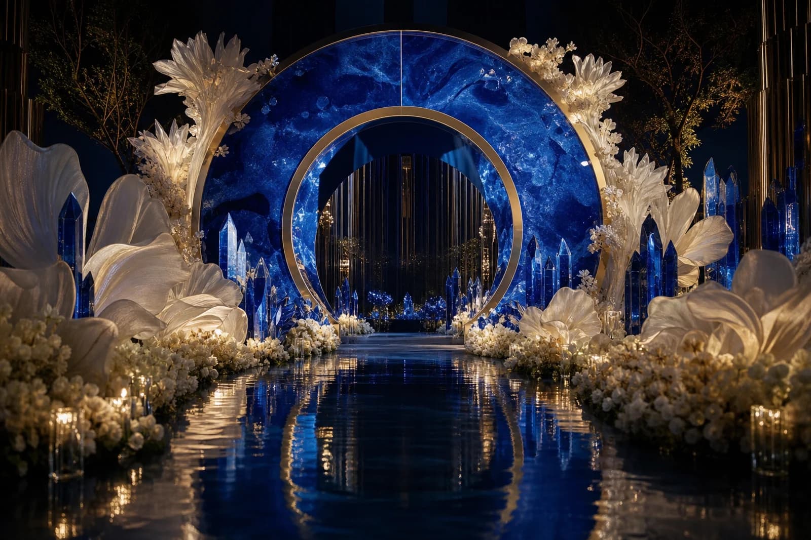 Sapphire Garden floral canopy