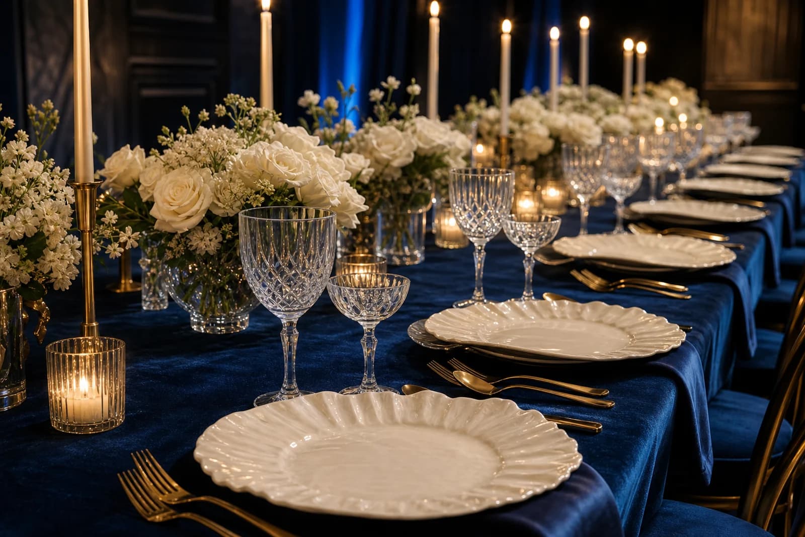 Curated luxury event material library